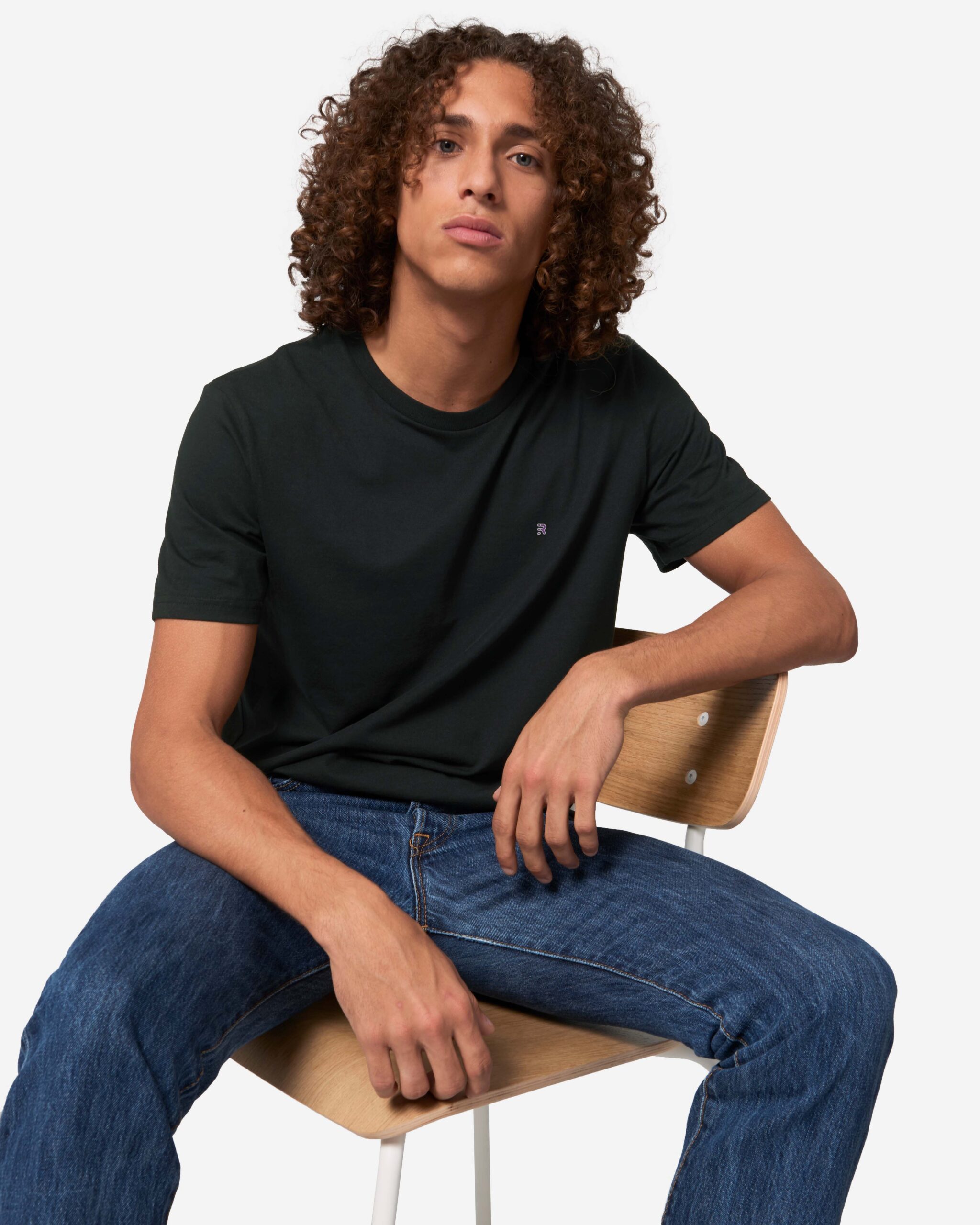 Medium Fit T-shirt With Embroidered Logo