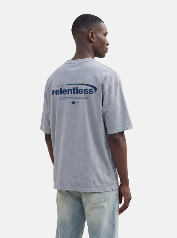 Men’s Vintage Oversized T-Shirt – Relentless Print