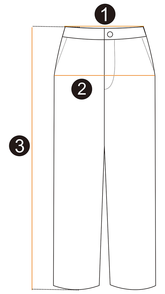 Pants Size Guide Diagram