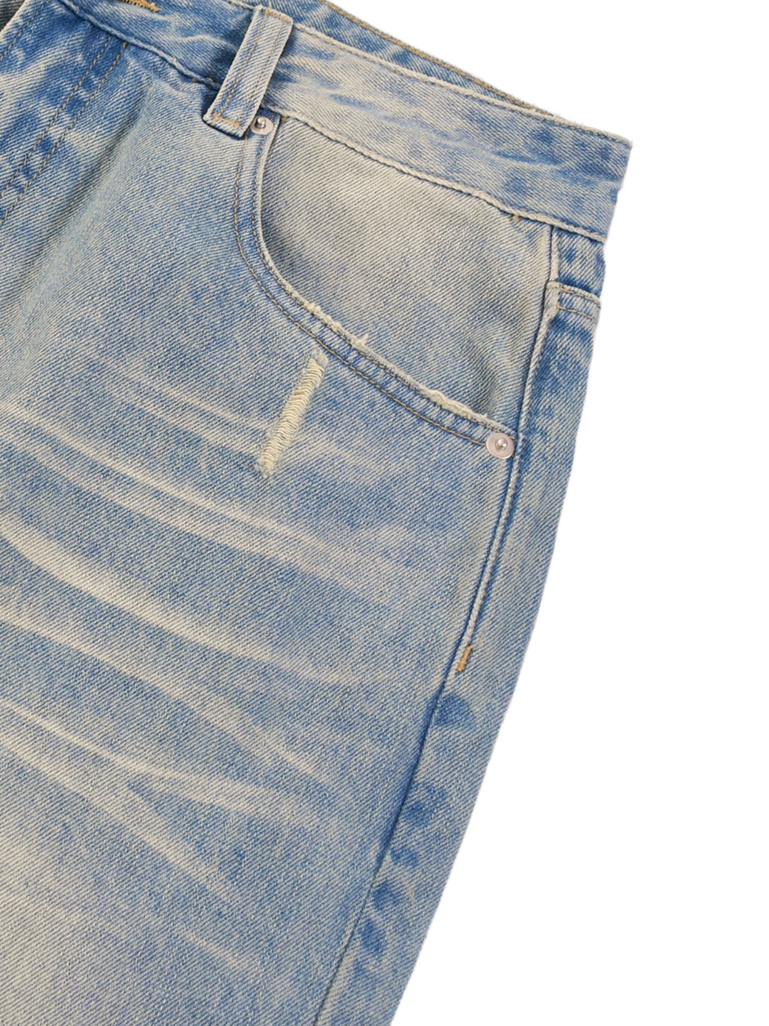 Sun Fade Raw Hem Denim Jeans-gallery-5_2048px