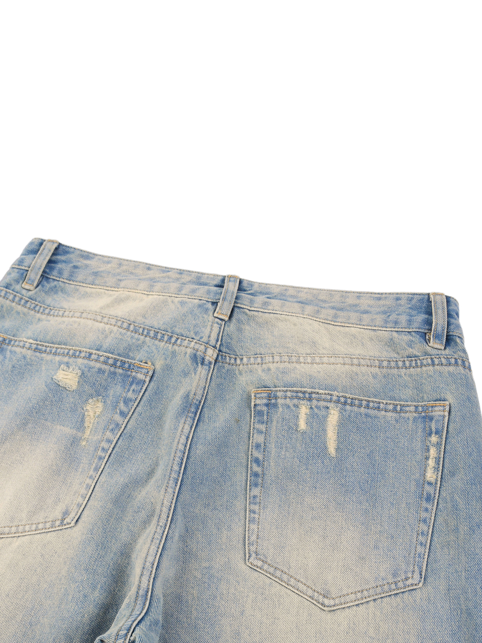 Sun Fade Raw Hem Denim Jeans-gallery-6_2048px
