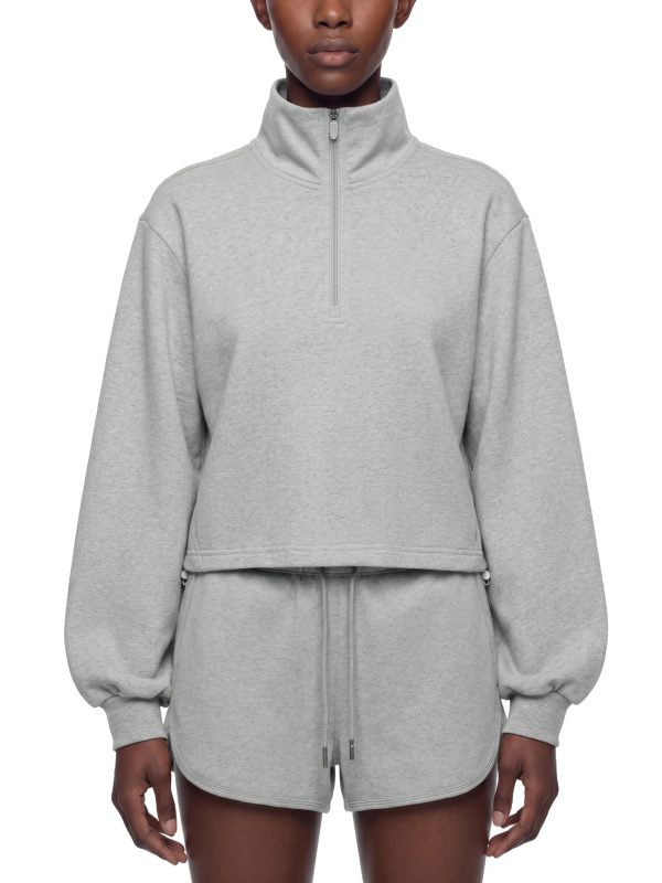 Women's Mock-Neck Quarter-Zip Sweatshirt